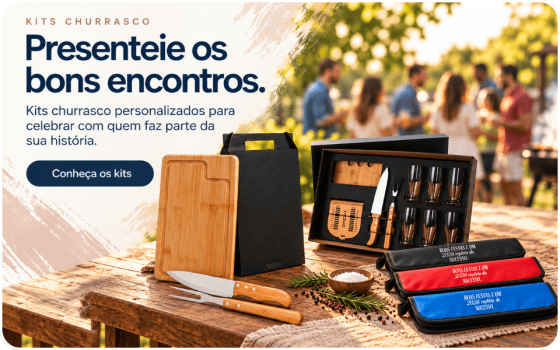 Kit Churrasco Personalizado - Brinde de Natal