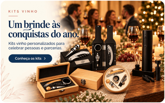 Kit Vinho Personalizado - Brinde de Natal