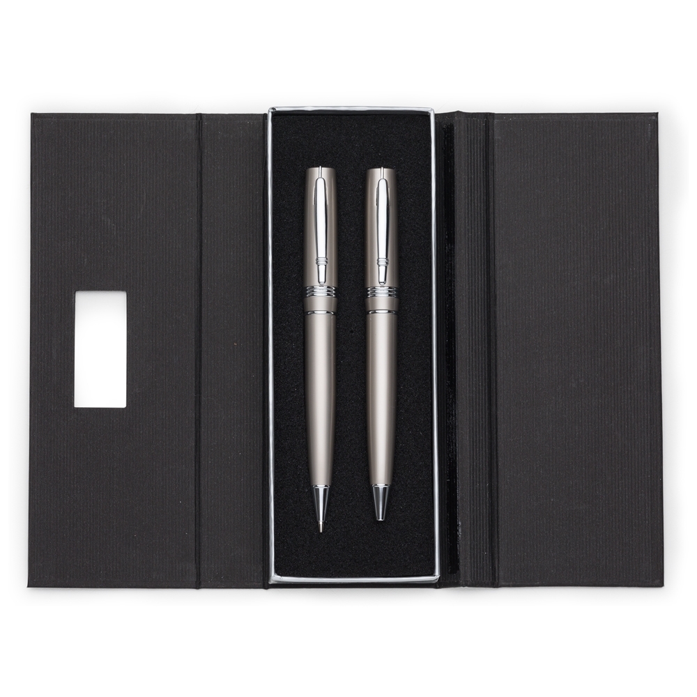 Brinde Presente Dia dos Pais Personalizado Kit Executivo Caneta e Lapiseira Metálica XP@15153-PAI