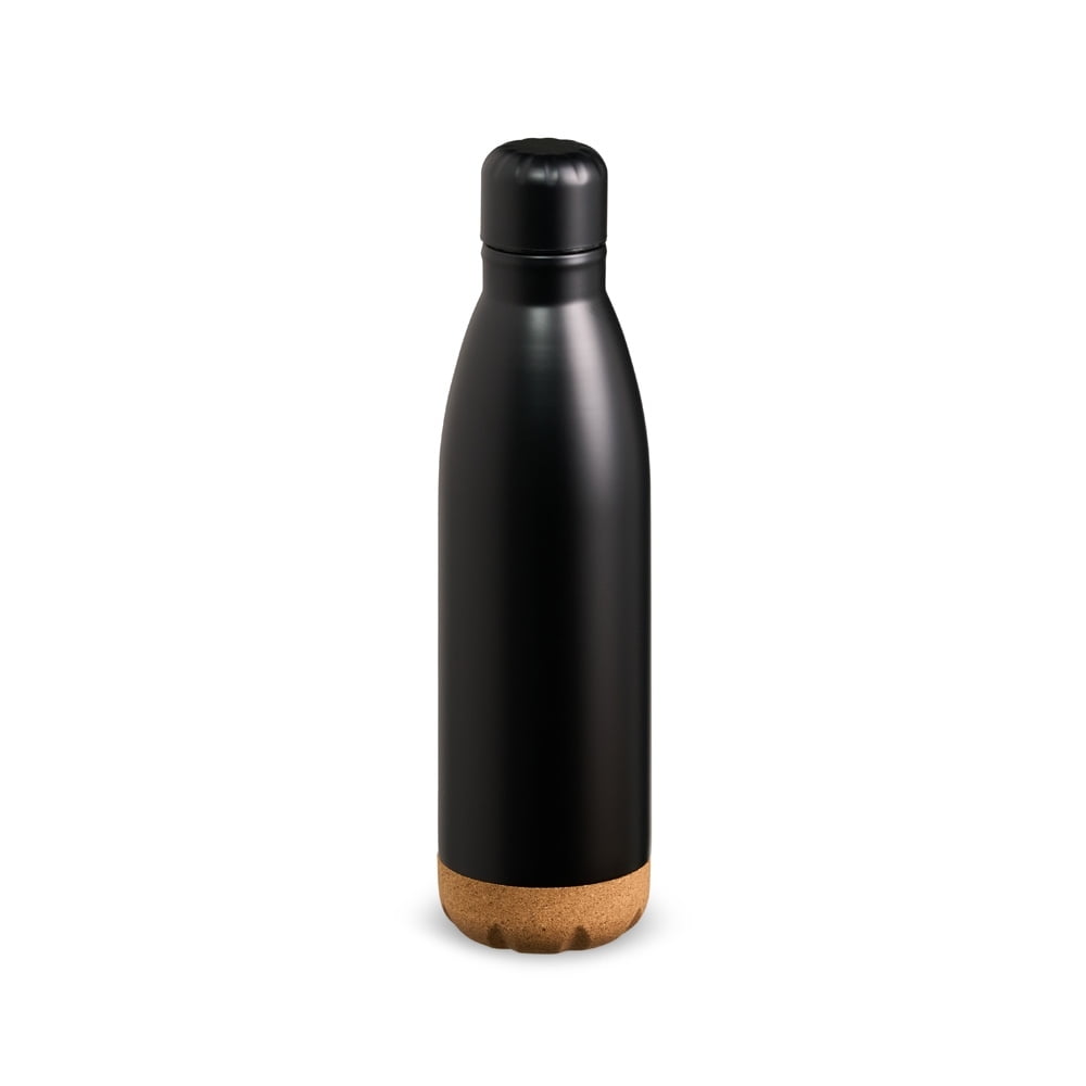 Brinde Presente Dia dos Pais Personalizado Garrafa Térmica Personalizada 500 ml Squeeze Aço Inox com Cortiça e Tampa mesma cor XGAE@07038-PAI