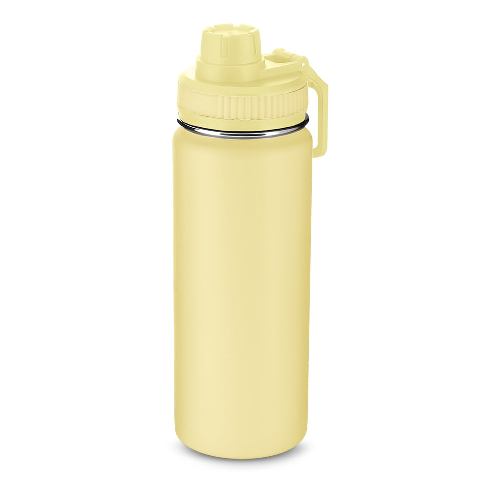 Brinde Presente Dia dos Professores Personalizado Squeeze Garrafa Térmica Aço Inox 570ml Tampa Rosqueável Alça Plástico