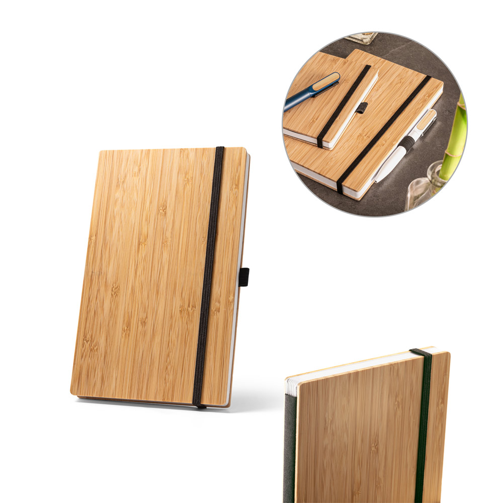 Brinde Presente Dia dos Professores Personalizado Caderno Personalizado Moleskine Capa Bambu Sustentável MSP93583