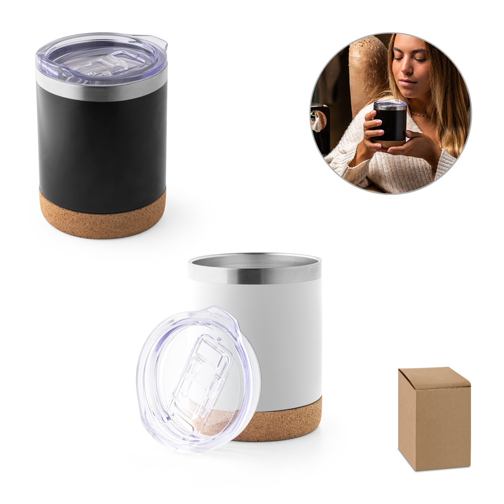 Brinde Natal Final de Ano Personalizada Copo Térmico Aço Inox 400 ML SP94327