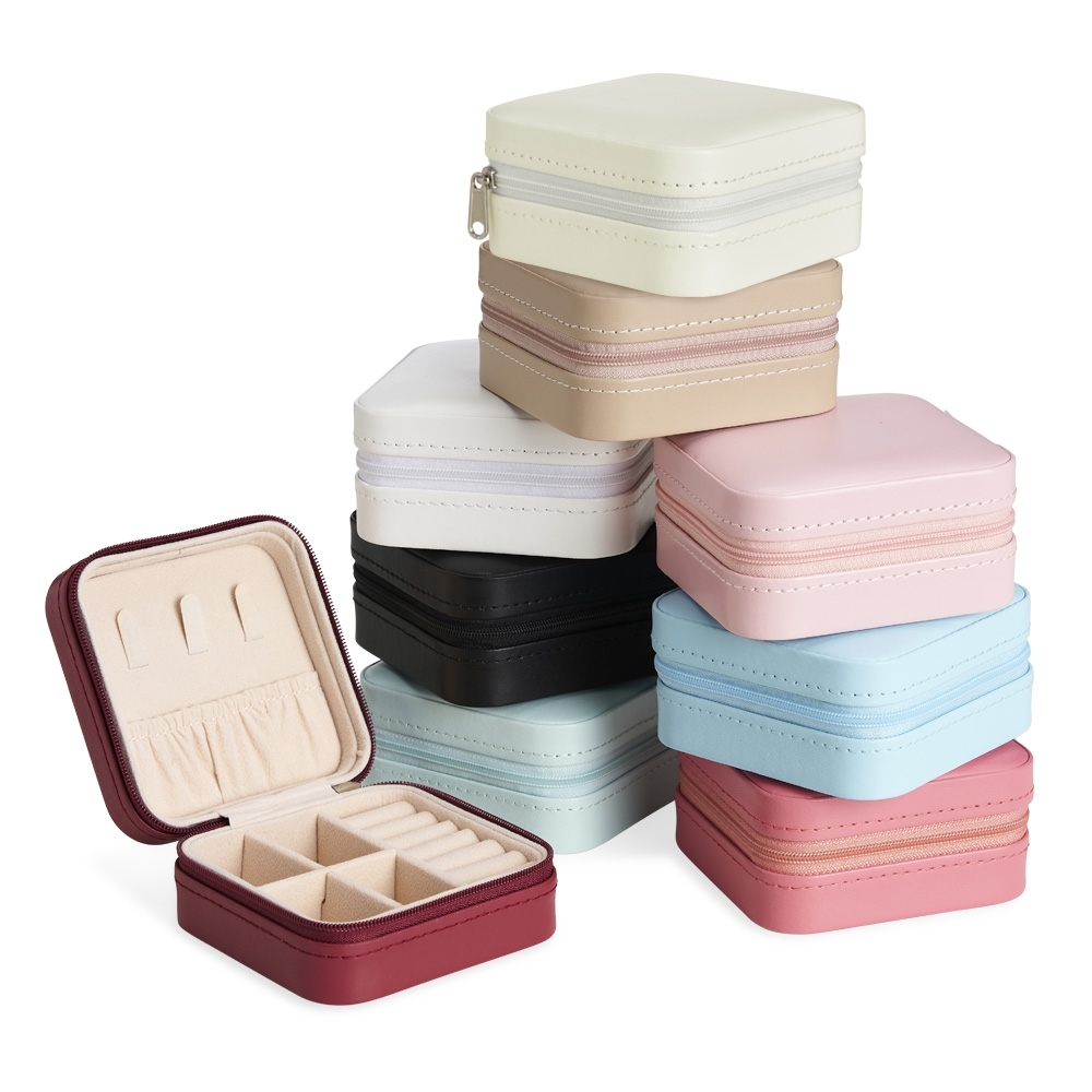 Brinde Dia Das Mães Personalizado Porta Joias Couro Sintético Revestimento Aveludado X01622-MAE Brinde Personalizado