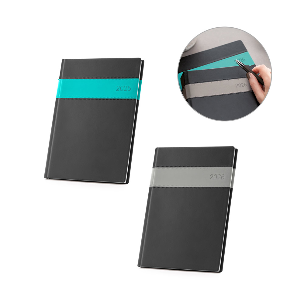 Agenda Personalizada 2026 B5 em PU Plano Semanal SP66114-26 Brinde Personalizado