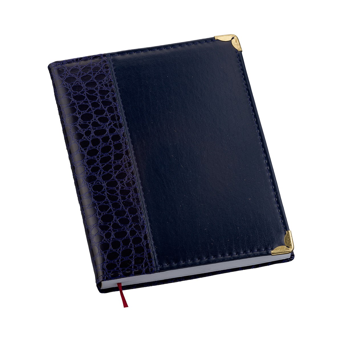 Agenda Personalizada 2026 Couro Sintético Azul LU121L Brindes Personalizados