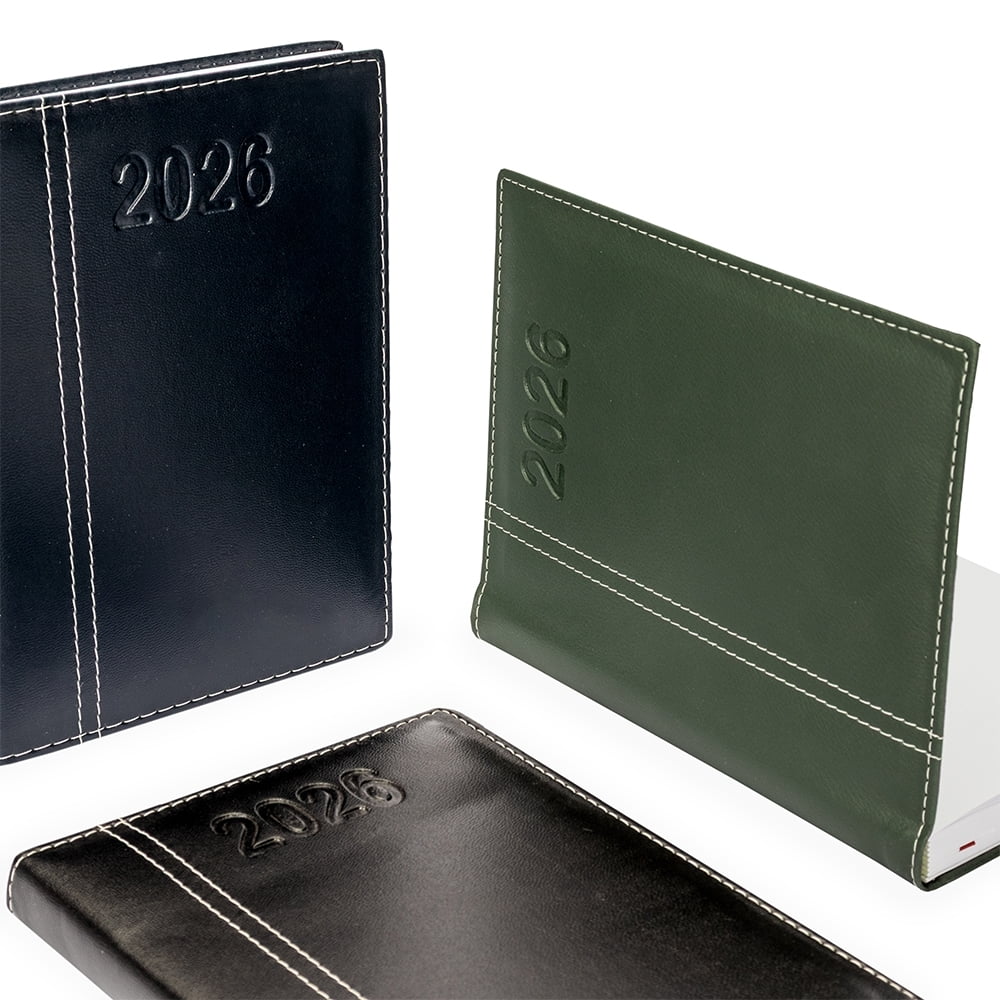 Agenda Personalizada 2026 Couro Sintético Diária X13287 Brindes Personalizados