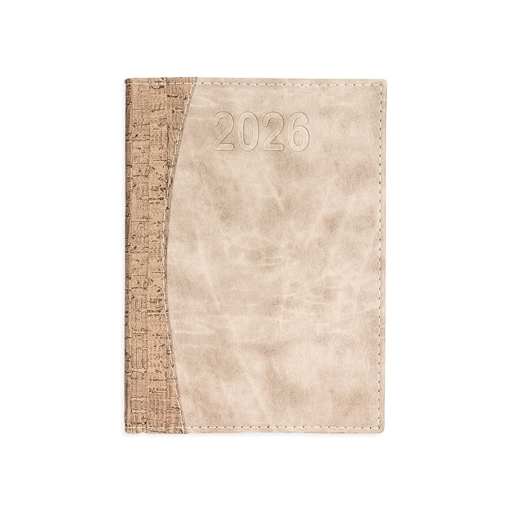 Agenda Personalizada 2026 Couro Sintético Plano Diário X12296 Brinde Personalizado