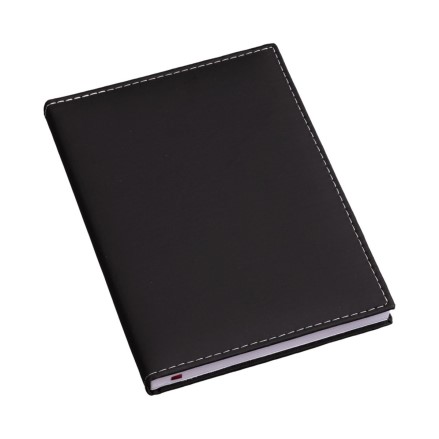 Agenda Personalizada 2026 Couro Sintético Preta LULG3561 Brindes Personalizados