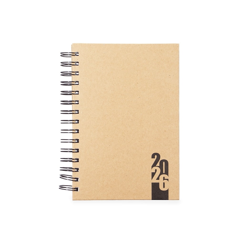 Agenda Personalizada 2026 Kraft Diária X15111 Brindes Personalizados