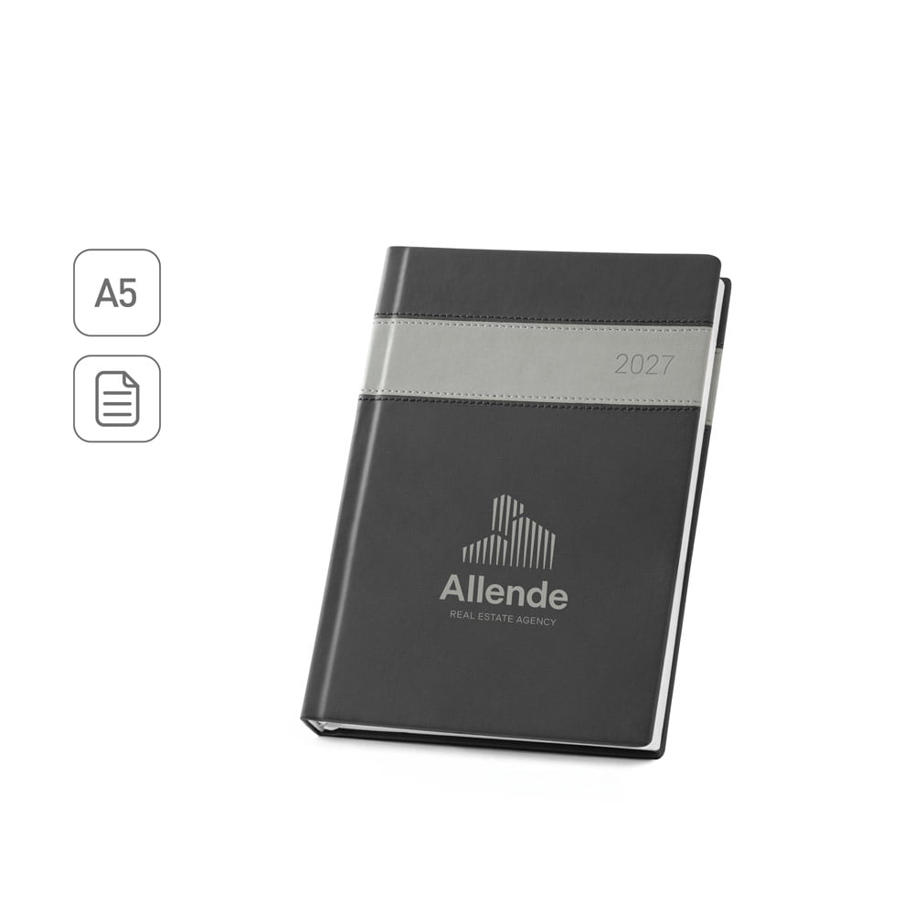 Agenda Personalizada 2027 A5 em PU Plano Diário SP66116