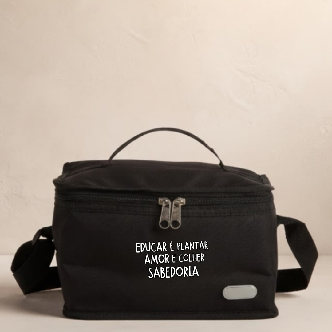 Brinde Presente Dia dos Professores Bolsa Térmica Personalizada Nylon 6L X18503