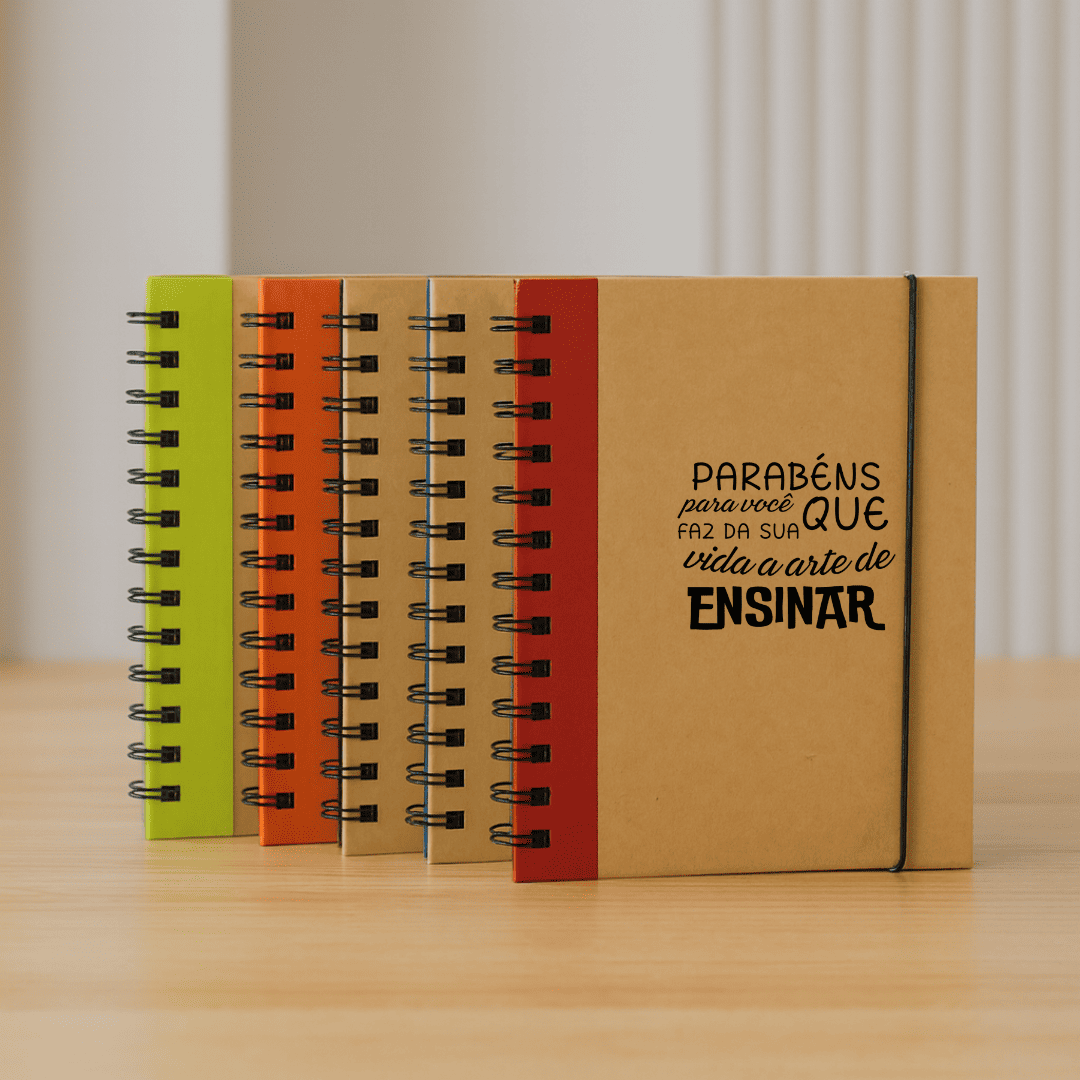 Caderno Personalizado Capa Dura e Papel Reciclado Sustentável MSP93428 Brindes Personalizados - Cópia (1)