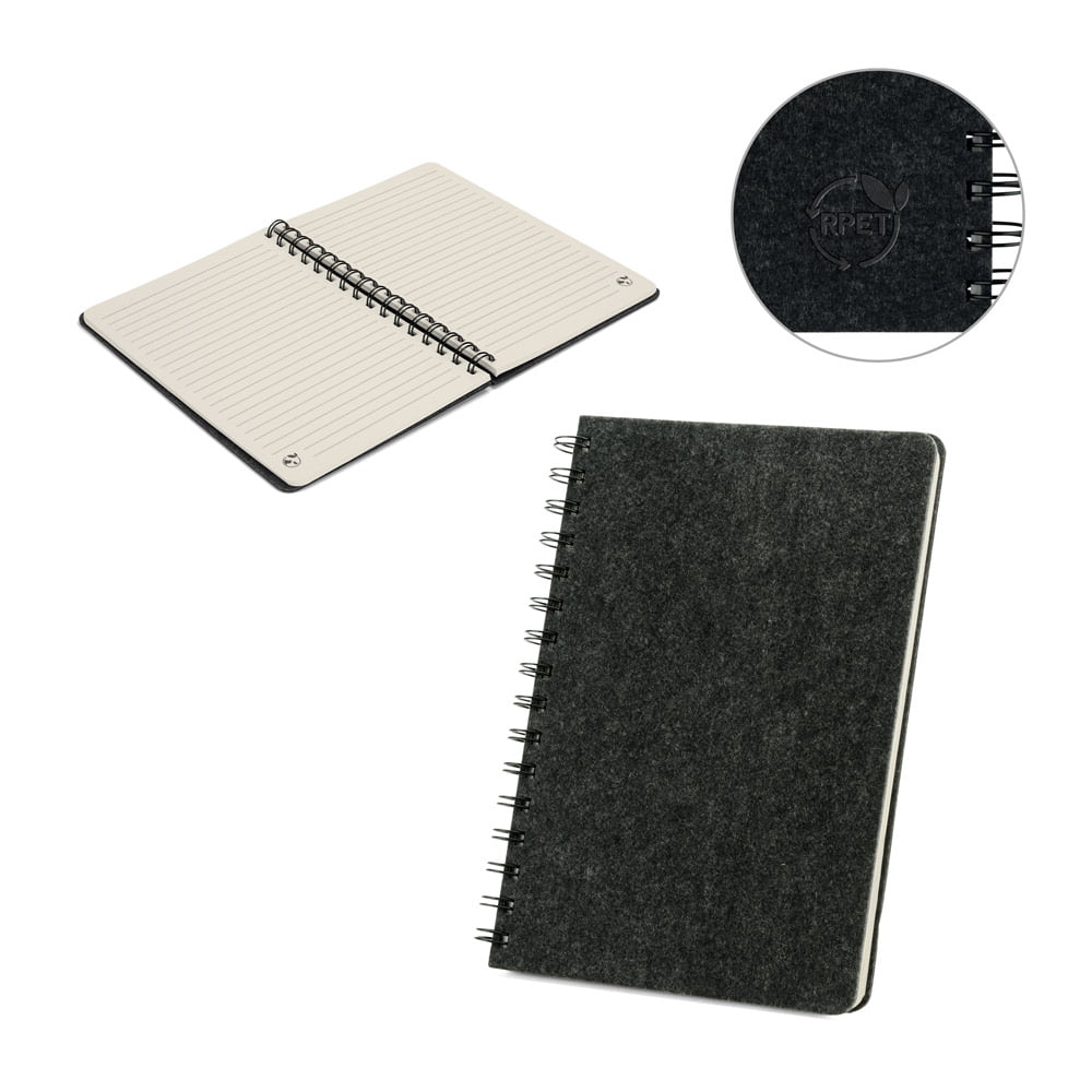Caderno Personalizado Feltro Sustentável SP93635 Brinde Personalizado