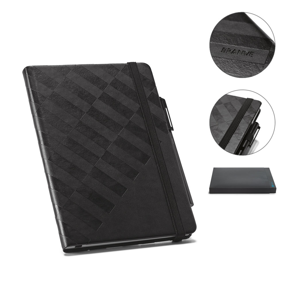 Caderno Personalizado Moleskine Couro Sintético 128 Folhas MSP93596 Brinde Personalizado