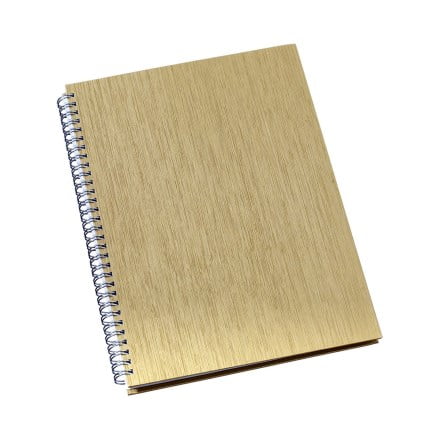Caderno Personalizado Percalux Ouro LU306L Brindes Personalizados
