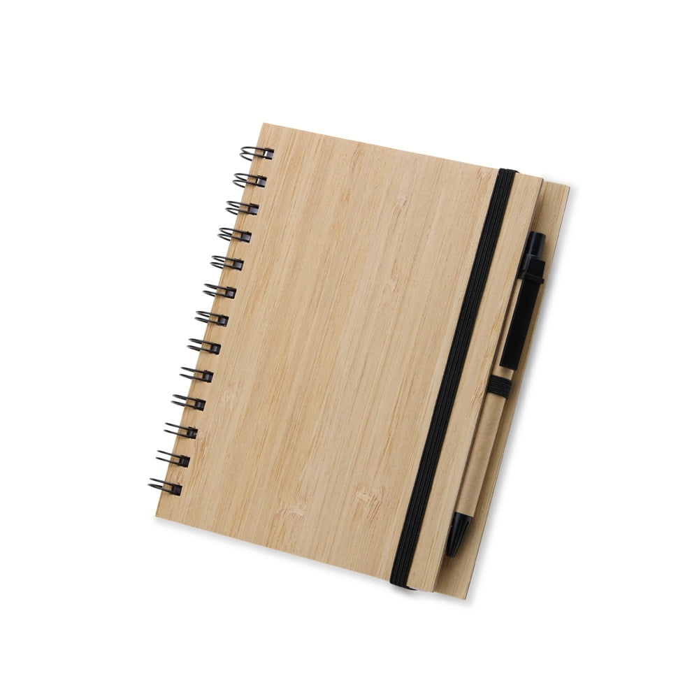 Caderno Personalizado Tipo Moleskine Papelão com Caneta X18748 Brindes Personalizados