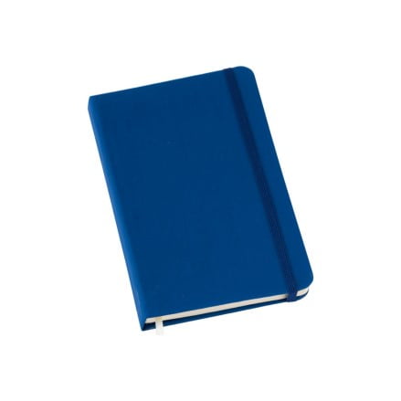 Moleskine Personalizado Couro Sintético Azul Sem Pauta LULG3674 Brinde Personalizado
