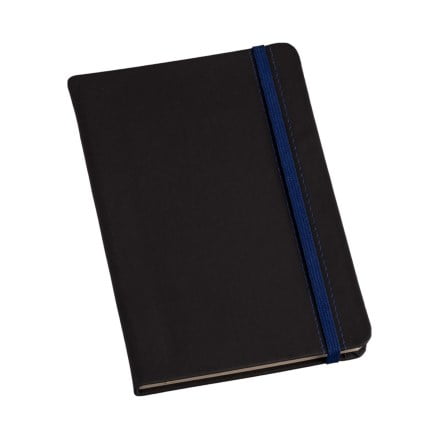 Moleskine Personalizado Couro Sintético Azul Sem Pauta LULG3723 Brinde Personalizado