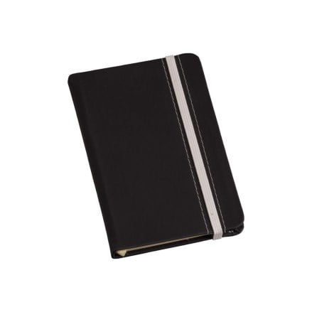 Moleskine Personalizado Couro Sintético Branco Sem Pauta LULG3693 Brindes Personalizados