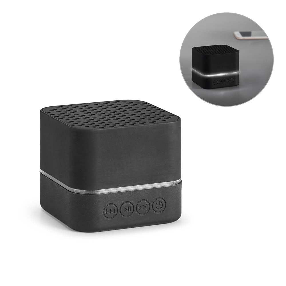 Caixa de Som Personalizada Emborrachado SP57255 LED Bluetooth Brinde Personalizado