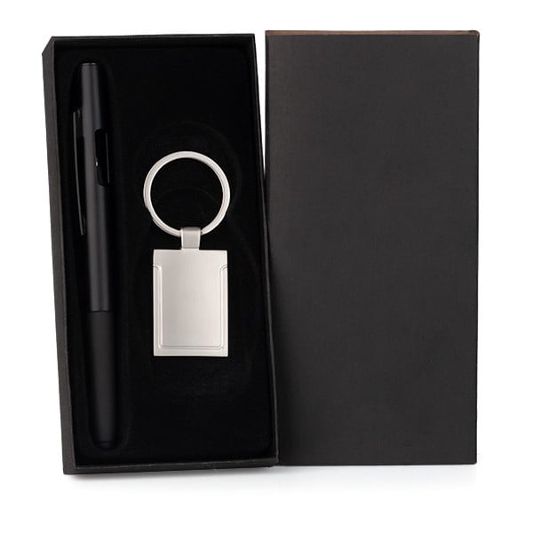 Kit Caneta e Chaveiro ABS  SMCC-73061 Brinde Personalizado