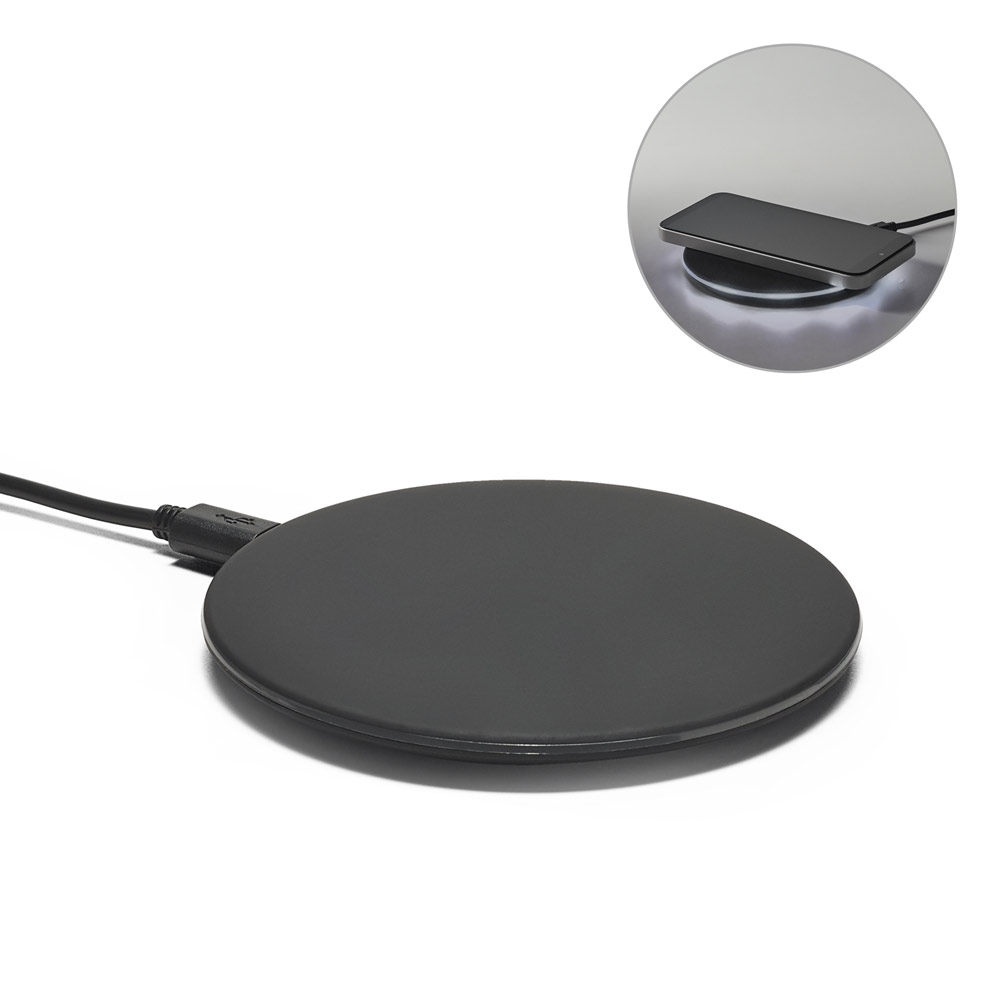 Carregador por Indução Personalizado ABS 15W SP57908 Brindes Personalizados