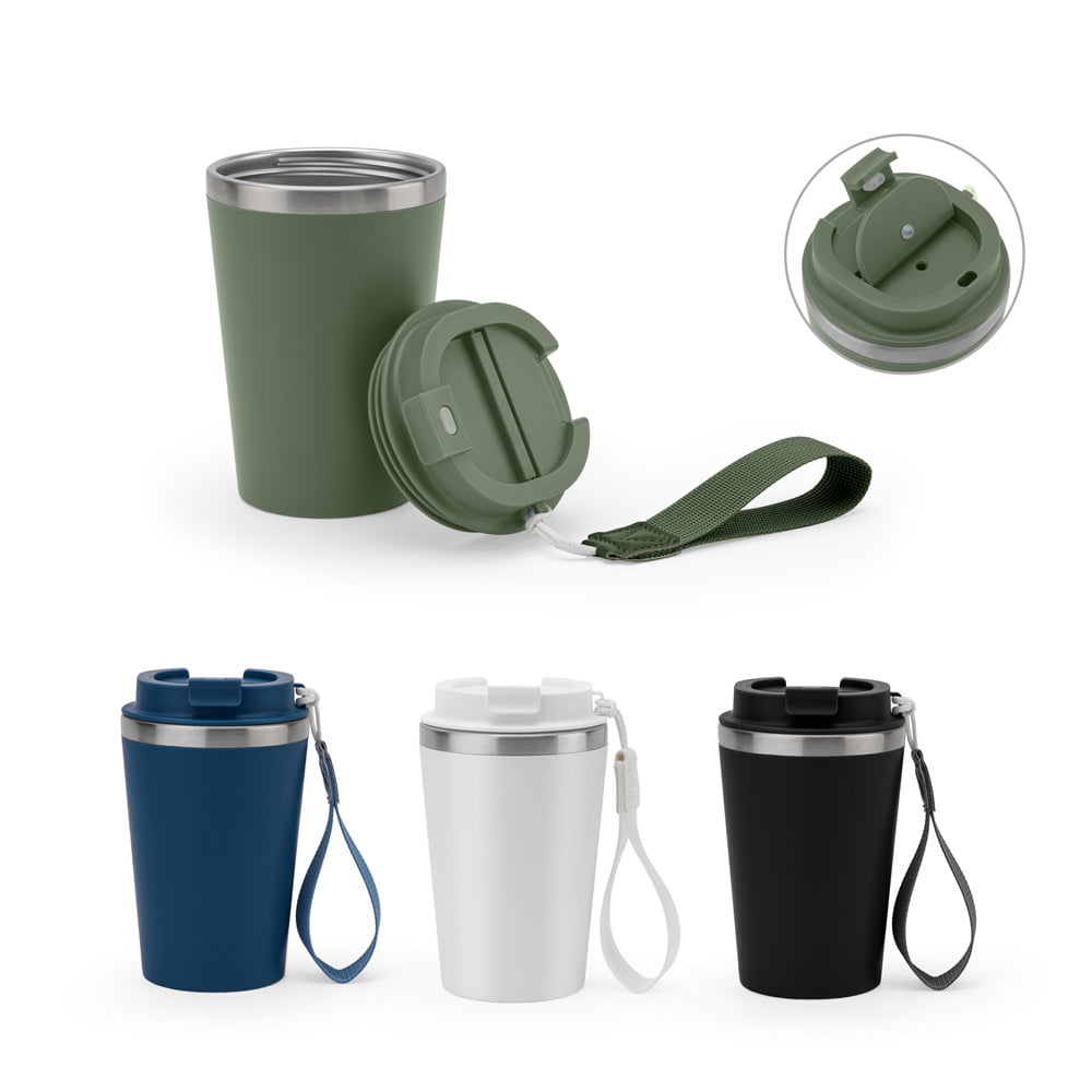 Copo de Viagem Personalizado 440 ml Aço Inox SP94377 Brindes Personalizados