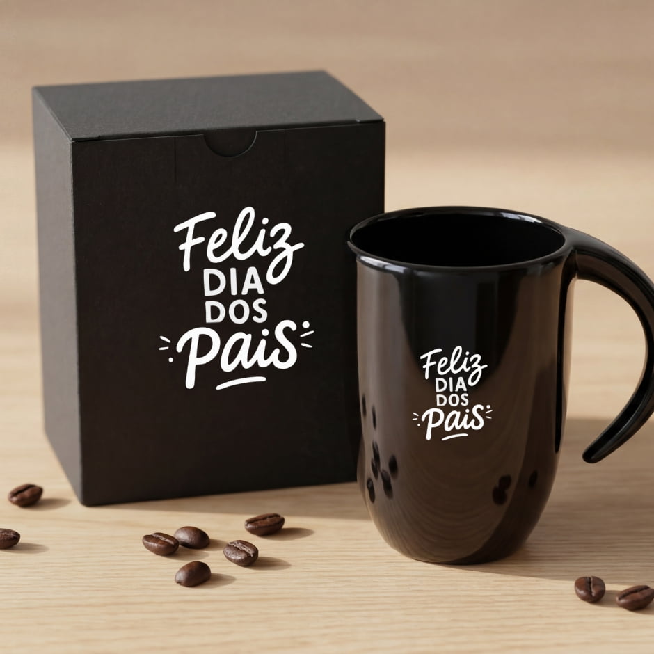 Brinde Presente Dia dos Pais Personalizado Caneca De Cerâmica 350 ML SMCO-41351 