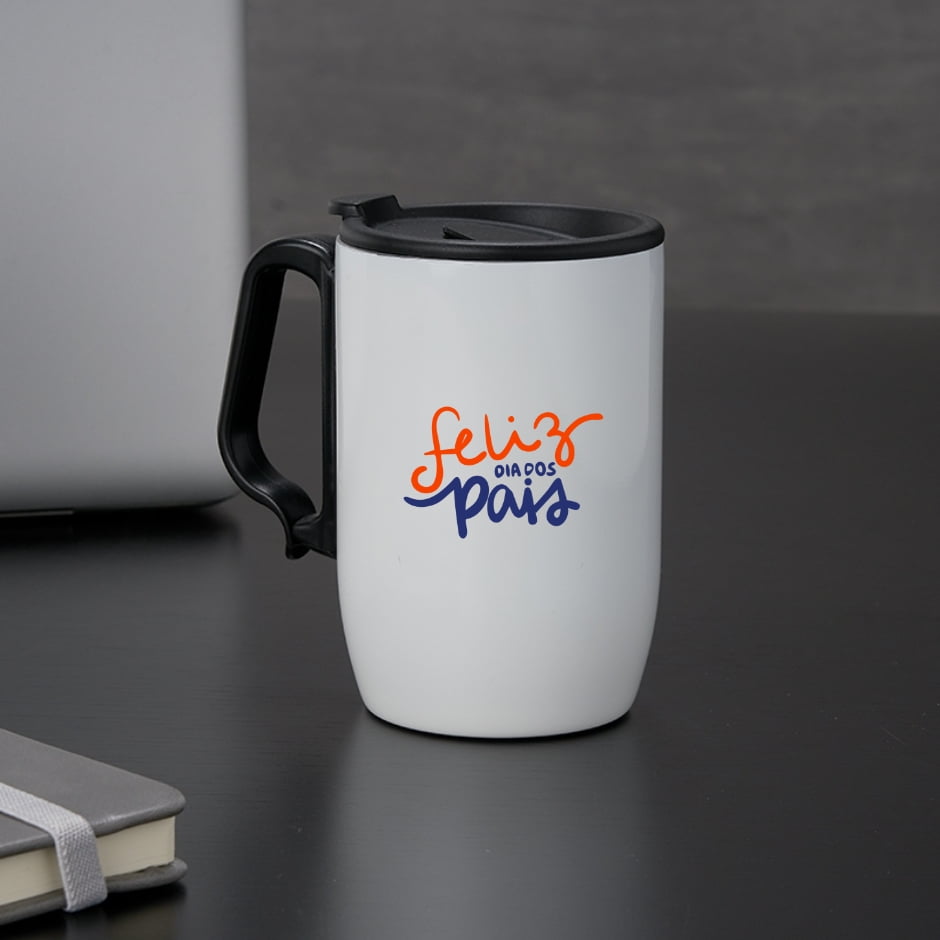 Brinde Presente Dia dos Pais Personalizado Caneca Inox 350 ML X18624 
