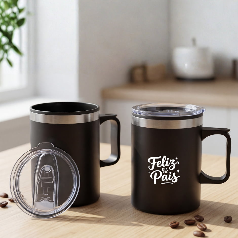 Brinde Presente Dia dos Pais Personalizado Caneca Plástica 375 ML X19015