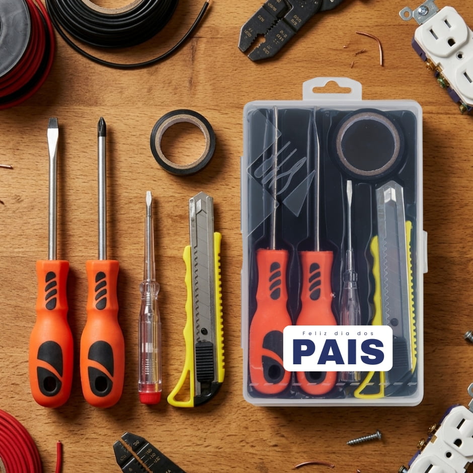 Brinde Presente Dia dos Pais Personalizado Kit Ferramenta 5 Peças X06079