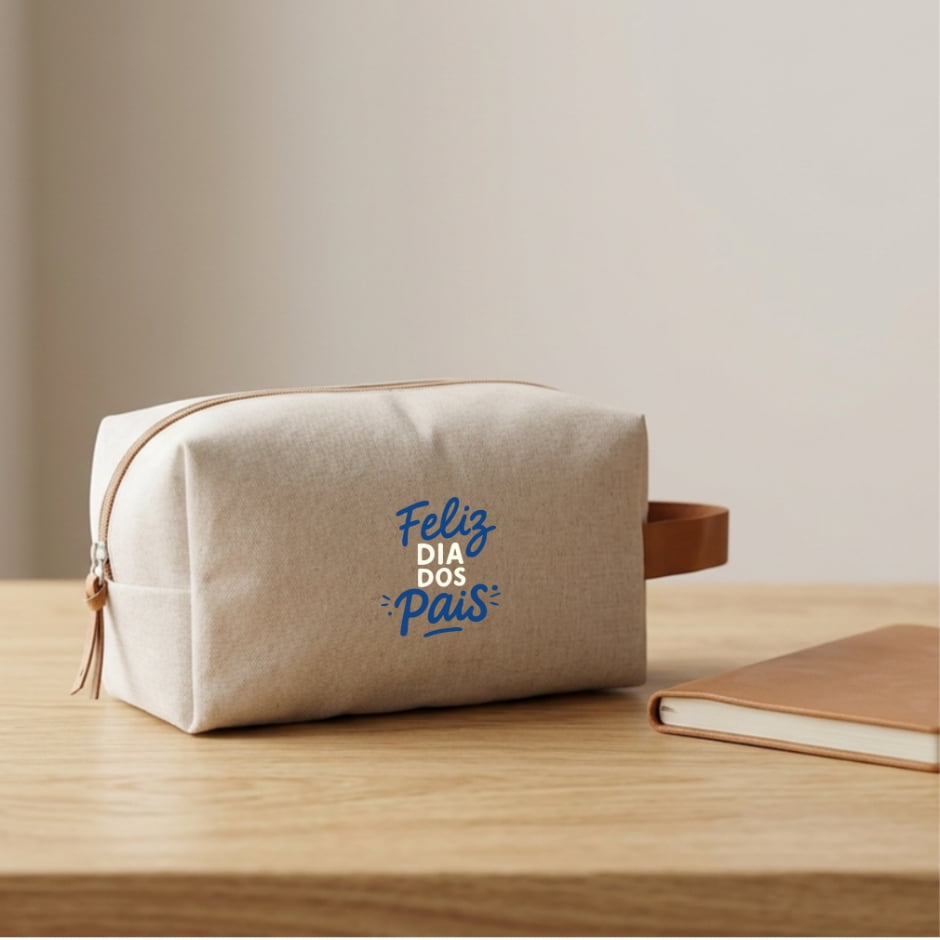 Brinde Presente Dia dos Pais Personalizado Necessaire Personalizada Nylon X15276-PAI