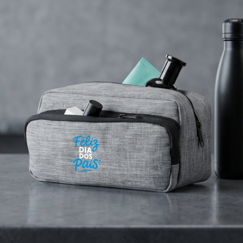 Brinde Presente Dia dos Pais Personalizado Necessaire Personalizada Viagem MSP92728-PAI