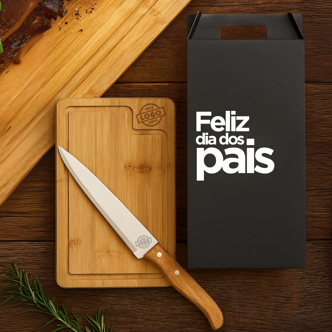 Brinde Presente Lembrancinha dia dos Pais Kit Churrasco Personalizado SMMB-19073-PAI