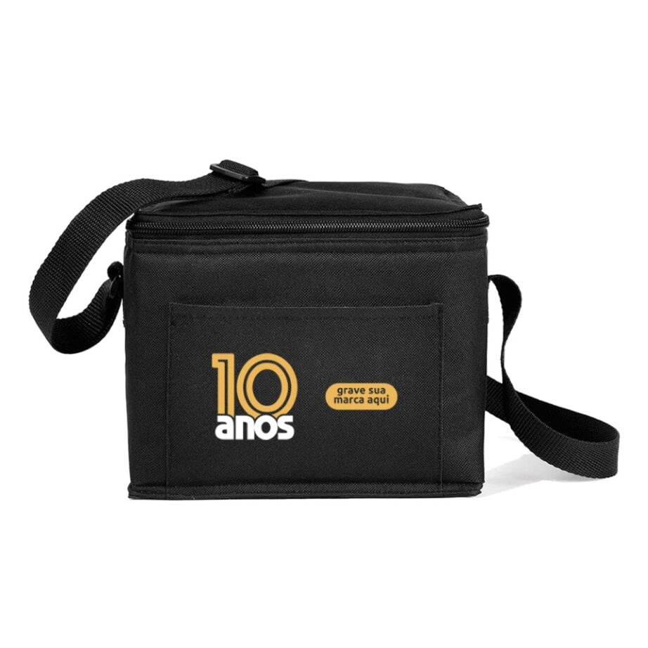 Brinde Aniversário de Empresa Personalizado Bolsa Térmica Personalizada Poliéster 600D 4L SMMA-15121-ADE Brinde Personalizado