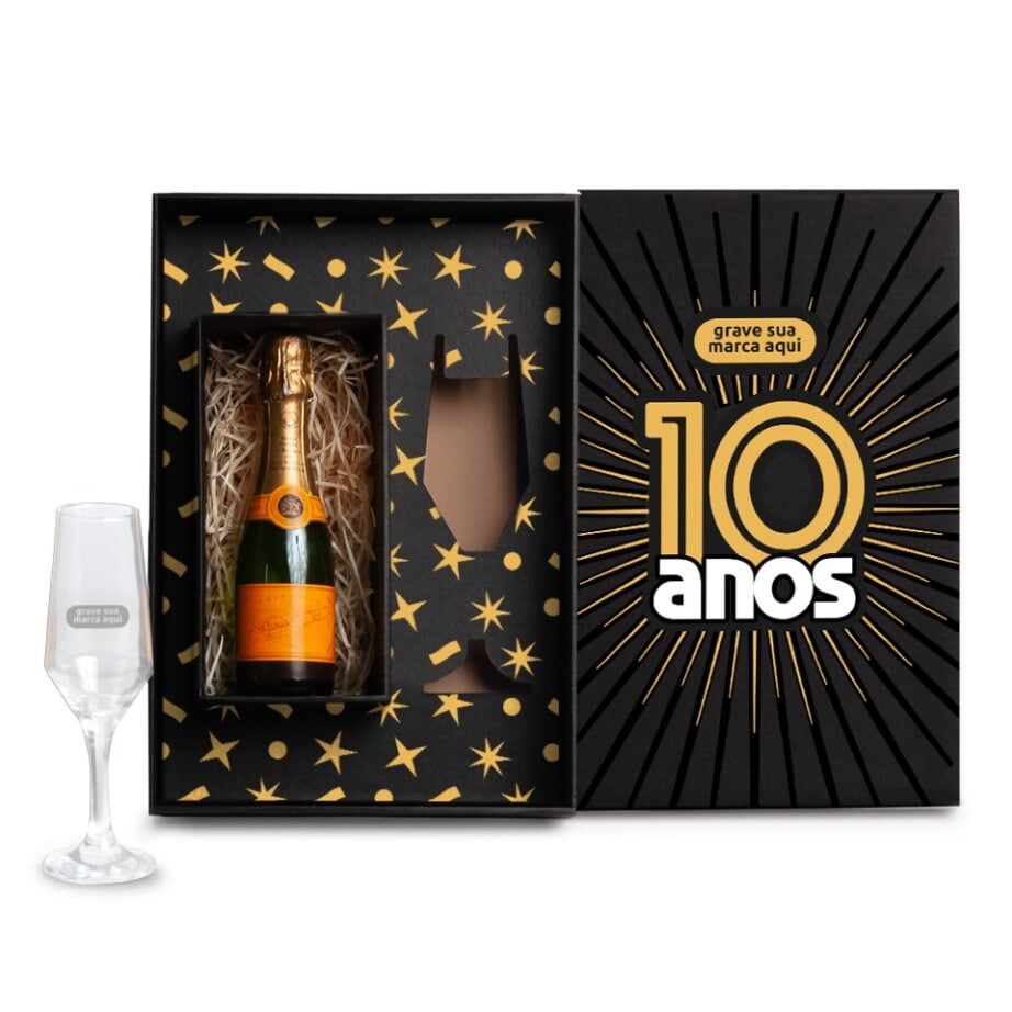Brinde Aniversário de Empresa Personalizado Taça de Vidro 186 ML SMKT-90340-ADE Brinde Personalizado