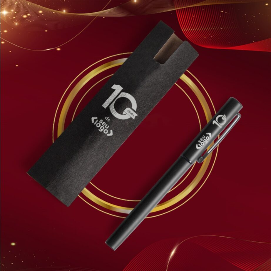 Brinde de Tempo de Casa Colaborador Personalizado Caneta Alumínio SMCR-70001-TDCC Brindes Personalizados