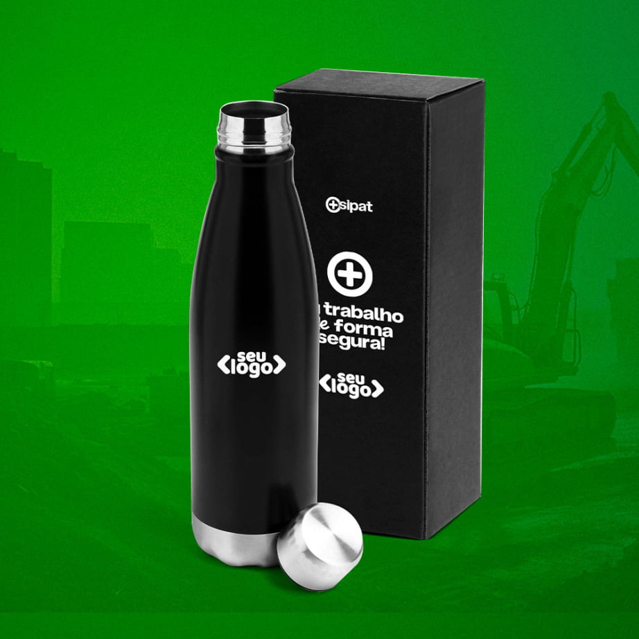 Brinde SIPAT Personalizado Garrafa Inox 750ml SMIS-00761-SIPAT Brindes Personalizados