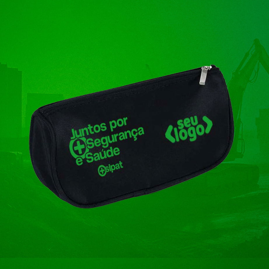 Brinde SIPAT Personalizado Necessaire Microfibra SMMA-09741-SIPAT Brinde Personalizado