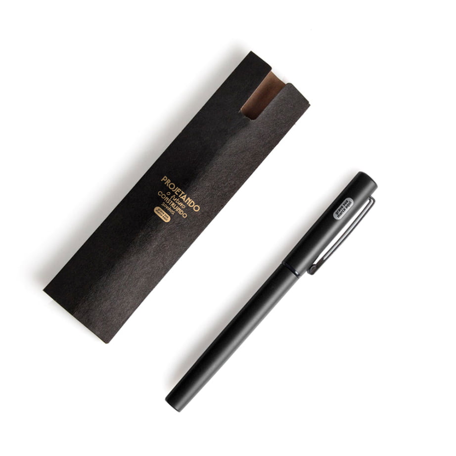 Brindes Feiras e Eventos Personalizado Caneta Alumínio SMCR-70001-FEE Brindes Personalizados