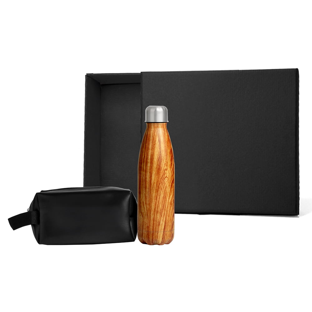 Kit Boas Vindas Personalizado Necessaire e Garrafa SMKT-9057F-BV Brindes Personalizados