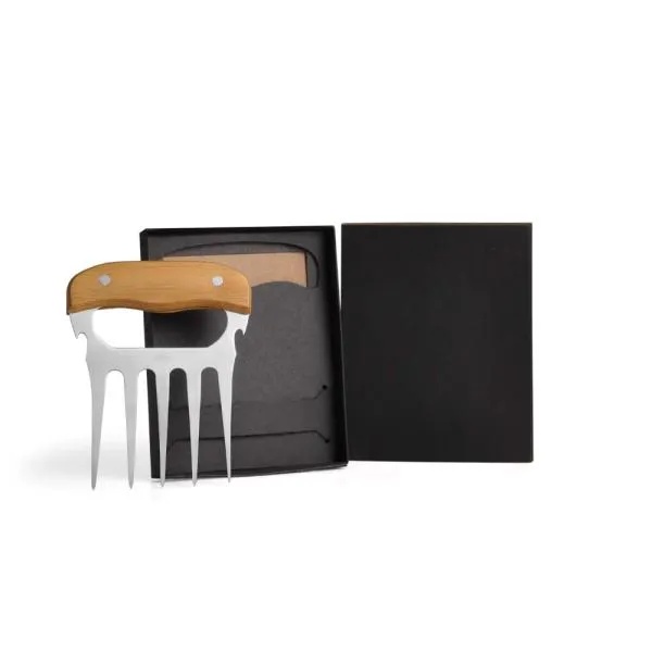 Garfo Personalizado Bambu / Inox SMUD-00263 Brinde Personalizado
