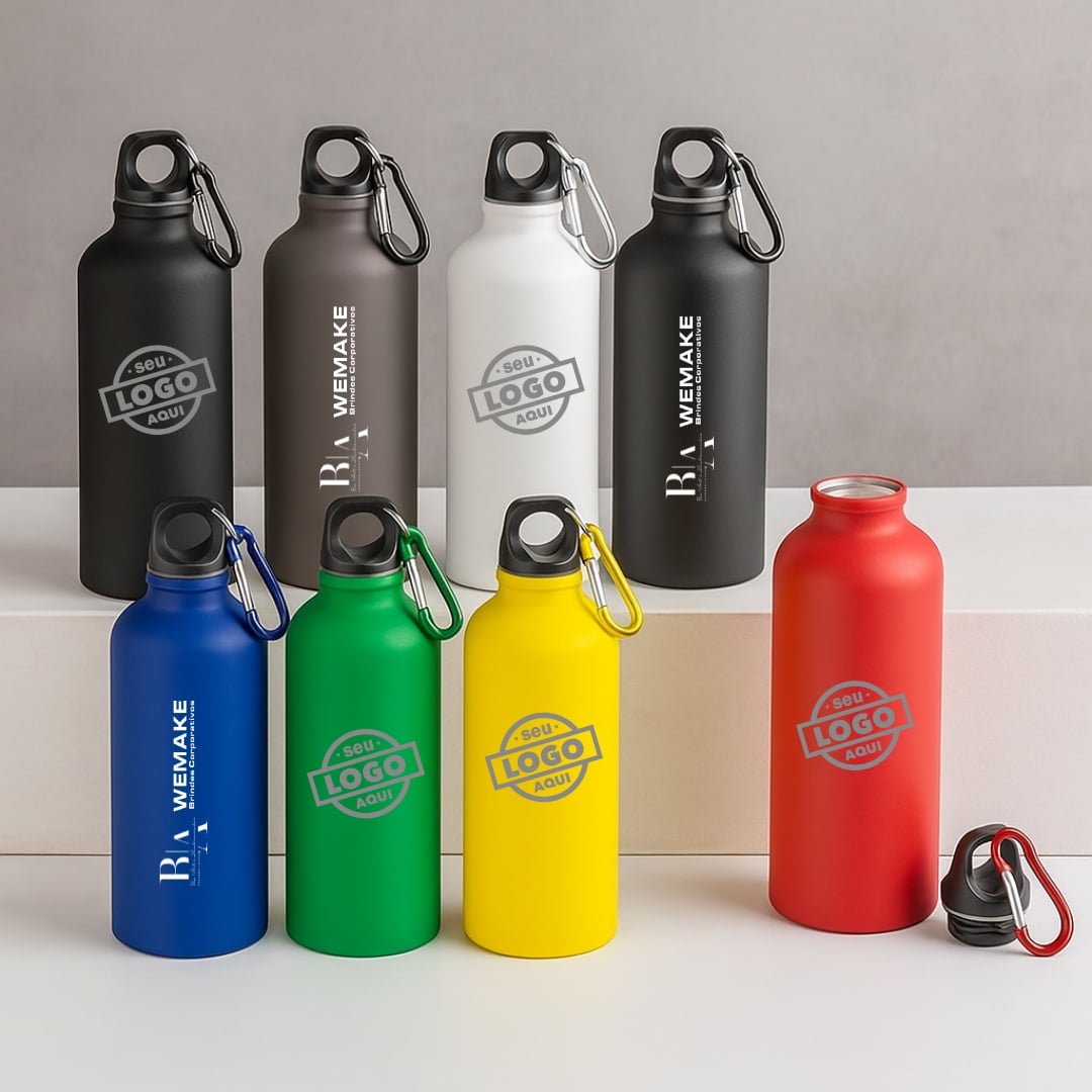 Brinde Presente Dia dos Pais Personalizado Garrafa Squeeze Alumínio Personalizada 540 ml MSP94246-PAI