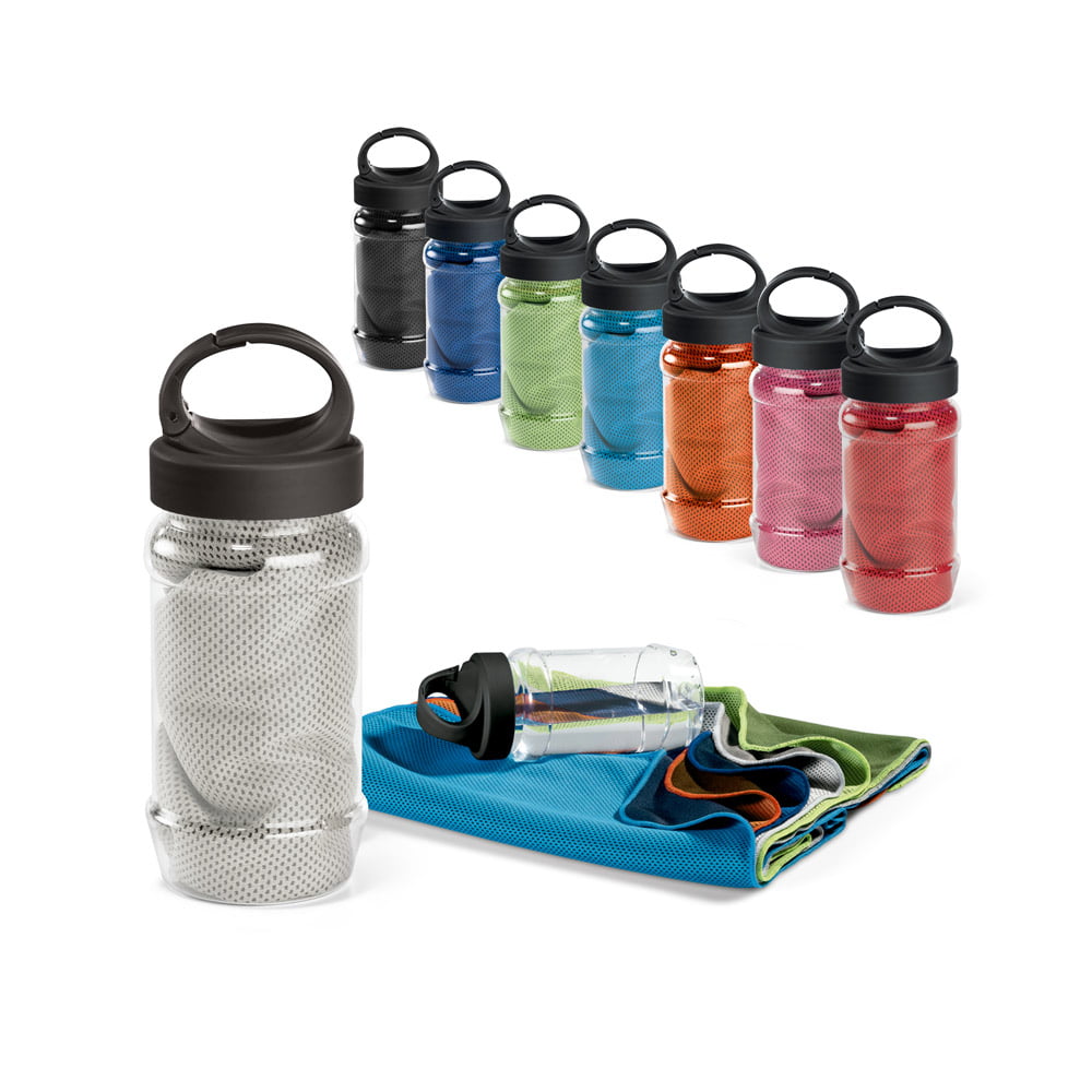 Garrafa e Toalha Personalizada Poliamida e Poliéster SP99967 Brindes Personalizados