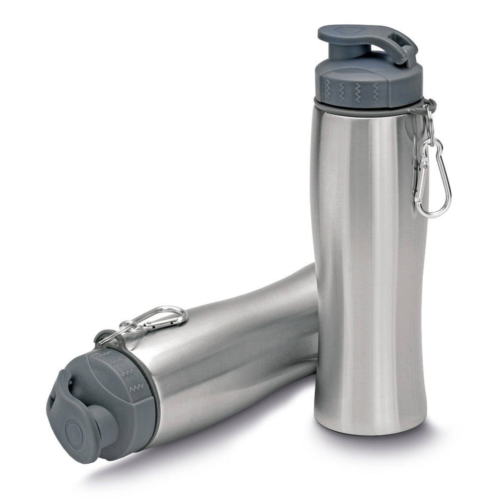 Squeeze Garrafa Aço Inox 750ml com Mosquetão Brindes Personalizados