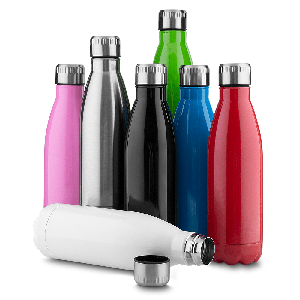 Squeeze Garrafa Aço Inox 750ml Tampa Rosqueável Brindes Personalizados