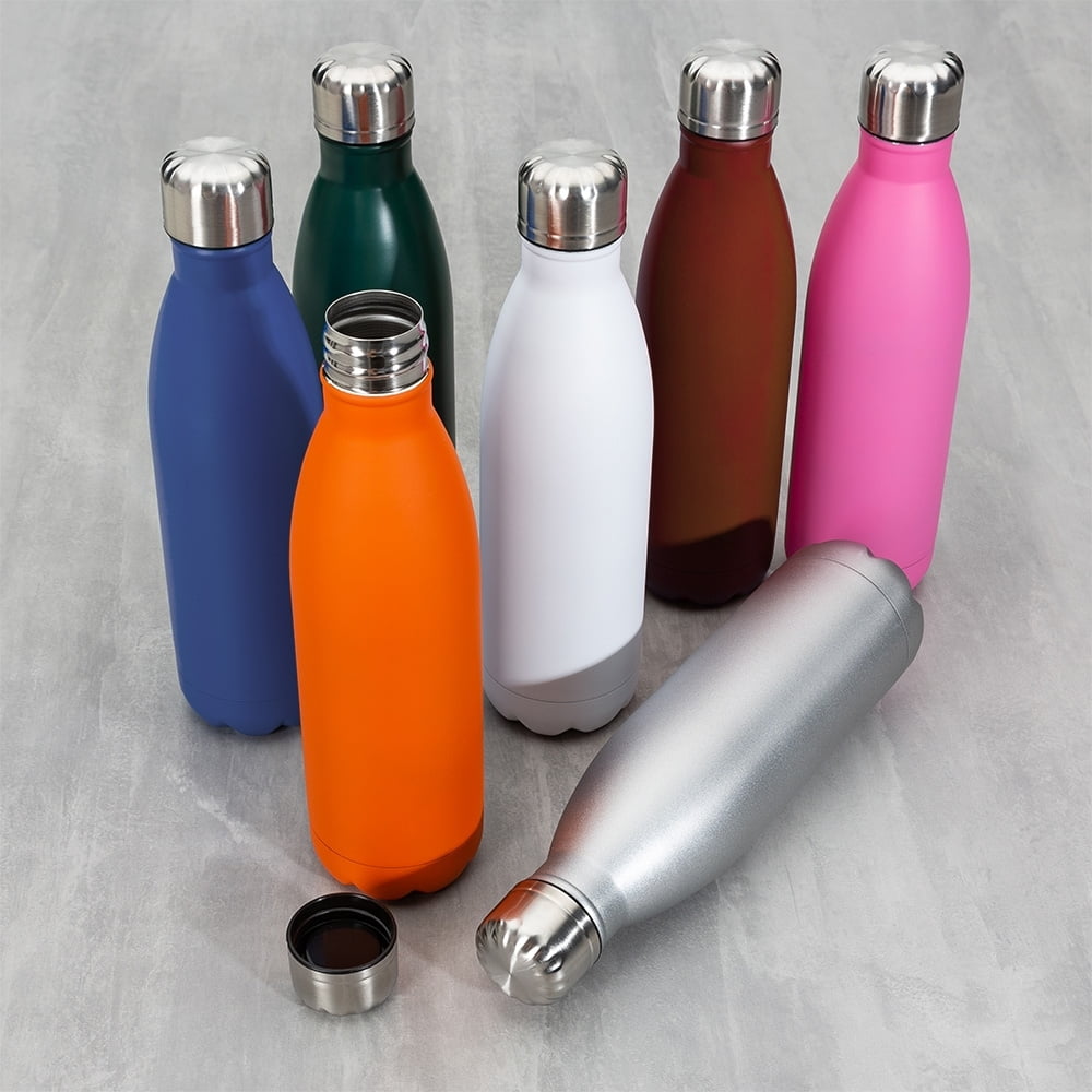 Squeeze Garrafa Inox 750ml Fosco Tampa Rosqueável Brindes Personalizados