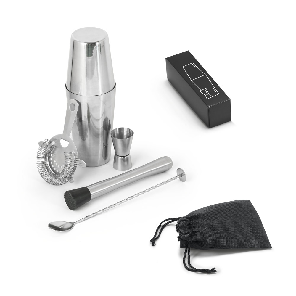 Kit Bebida Personalizado Aço 6 Peças SP94043 Brindes Personalizados