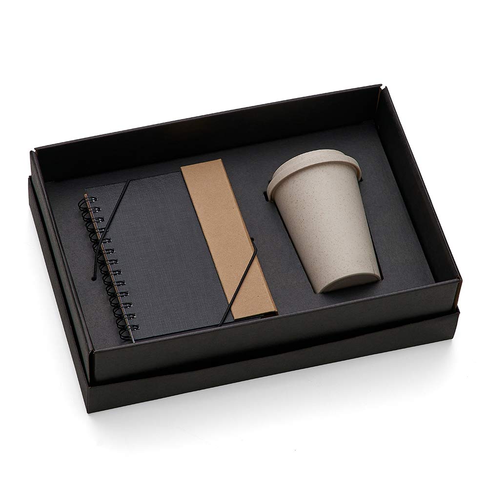 Kit Caderno e Acessórios 3 Peças SMKT-9019F Brindes Personalizados